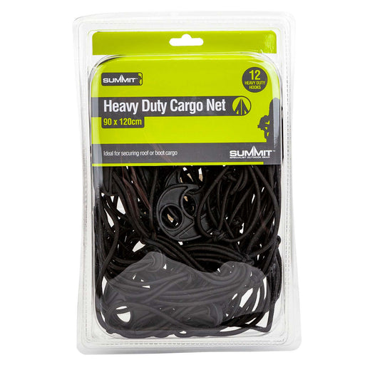 Bungee Cargo Net Heavy Duty 12 Hooks Strap Luggage Down Black