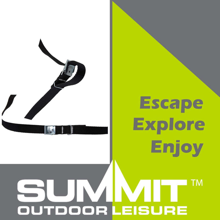 Lashing Strap With Buckle 1. 5M Secure Luggage 1. 5m Black Pack