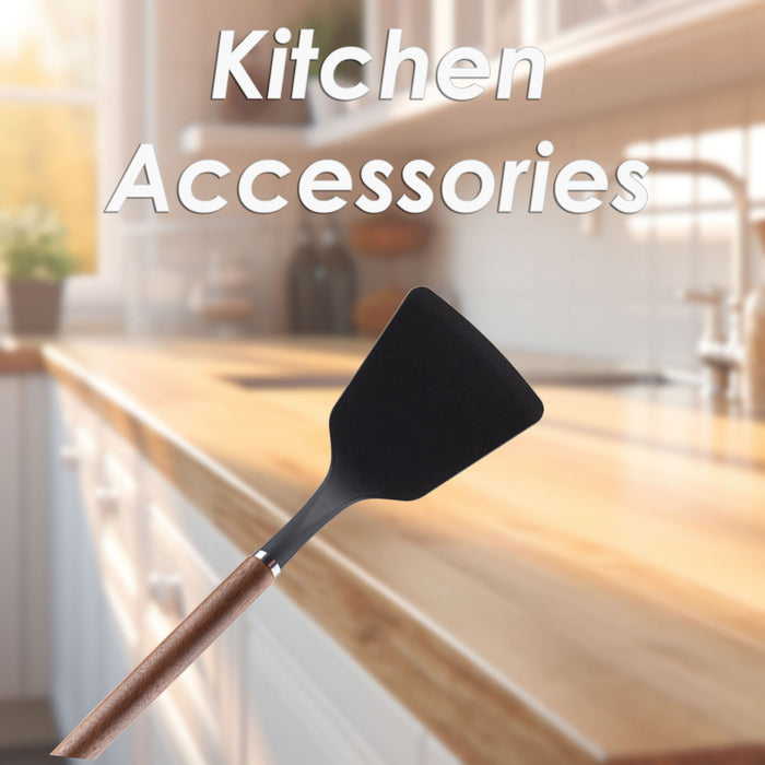 Solid Turner Wood Handle Acacia Wooden Heat Resistant