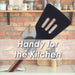 Slotted Turner Wood Handle Acacia Wooden Heat Resistant Black