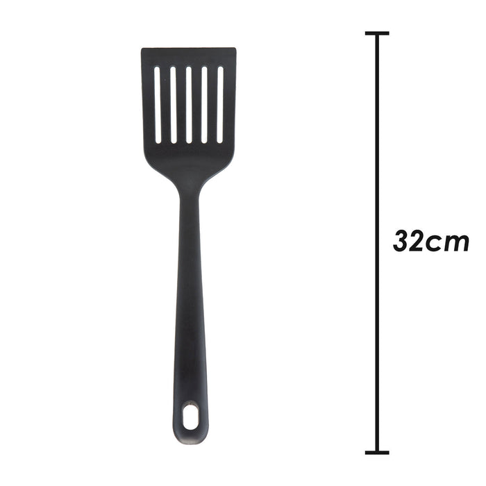 Slotted Turner Heat Resistant Turner Kitchen Recycled Materials 32cm Black