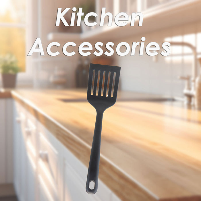 Slotted Turner Heat Resistant Kitchen Recycled Materials Black
