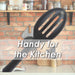 Slotted Spoon Heat Resistant Spoon Kitchen Recycled Materials 32cm Black