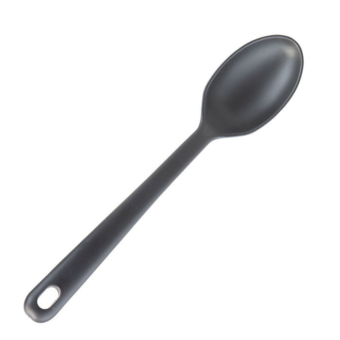 Solid Spoon Heat Resistant Slotted Turner Kitchen Recycled Materials 32cm Black