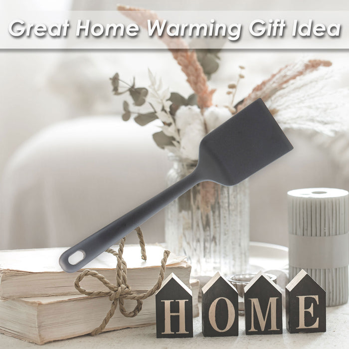 Solid Turner Heat Resistant Turner Kitchen Recycled Materials 32cm Black