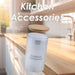 Storage Container Bamboo Lid Kitchen Organization 13 x 13 x 14cm 2L Clear