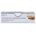 Food Bags Fold Over Storage . Reusable Lunch Pouch 75 Pack Clear