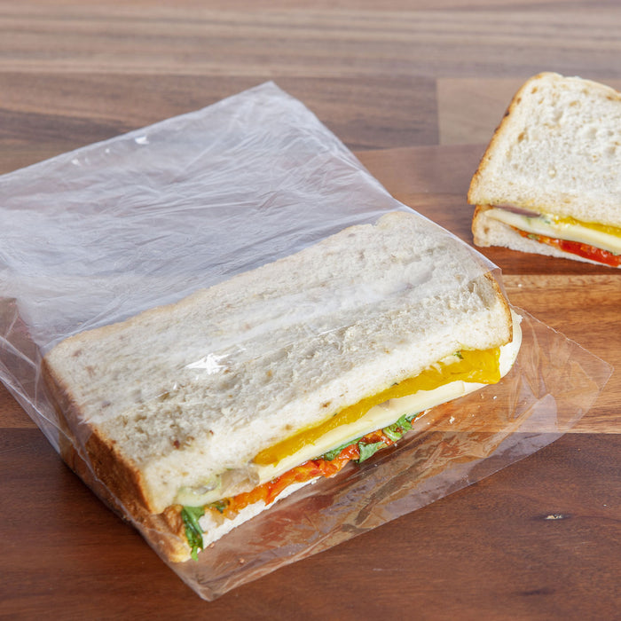 Food Bags Fold Over Storage . Reusable Lunch Pouch 75 Pack Clear