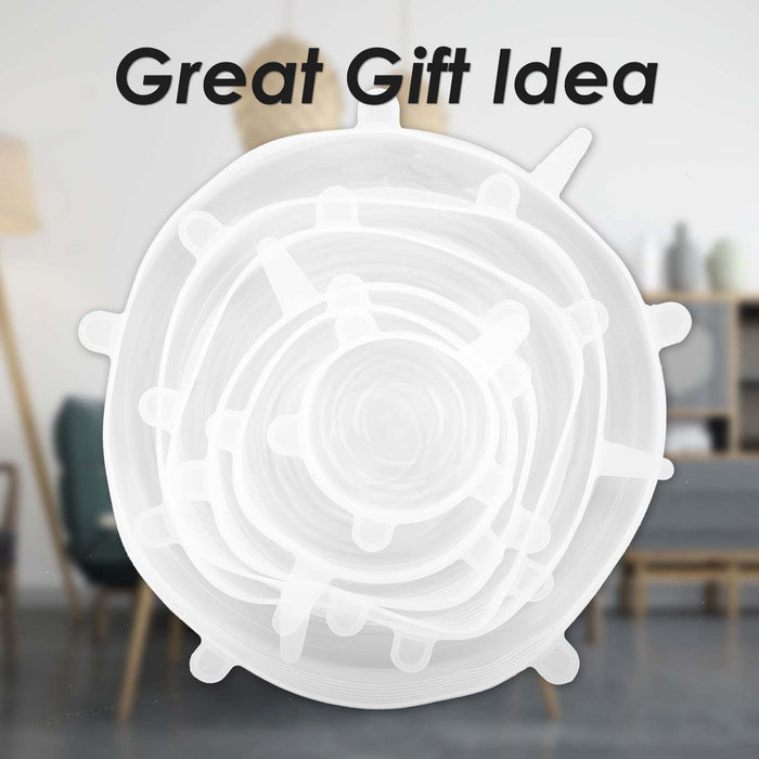 Silicone Reusable Lids Stretchable Cover White - 19.5cm x 19.5cm