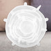 Silicone Reusable Lids Stretchable Cover White - 19.5cm x 19.5cm