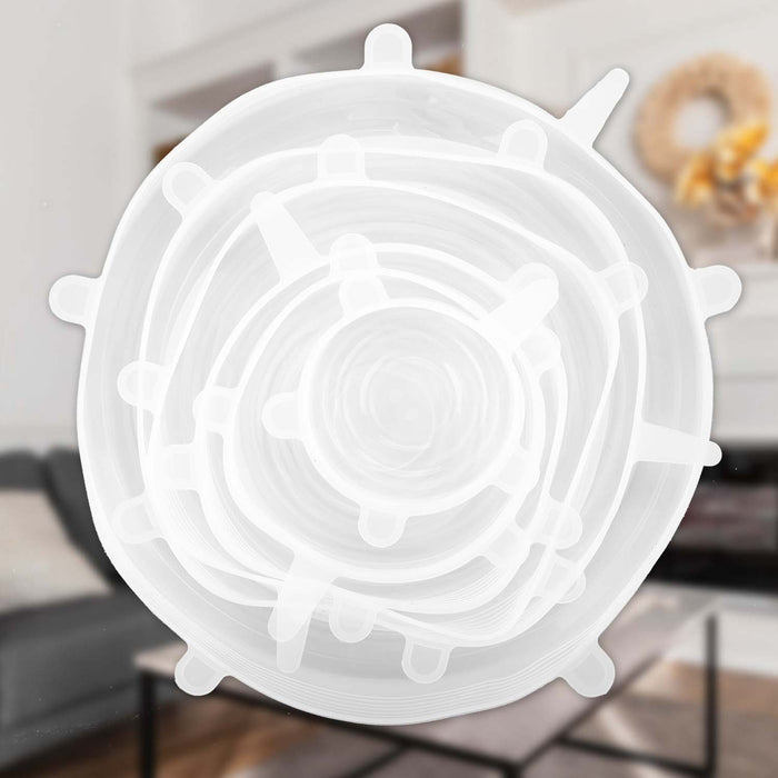 Silicone Reusable Lids Stretchable Cover White - 19.5cm x 19.5cm