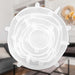 Silicone Reusable Lids Stretchable Cover White - 19.5cm x 19.5cm