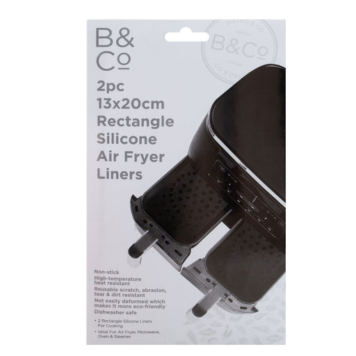 Air Fryer Silicone Liner Rectangle Reusable Non Stick Liners Grey