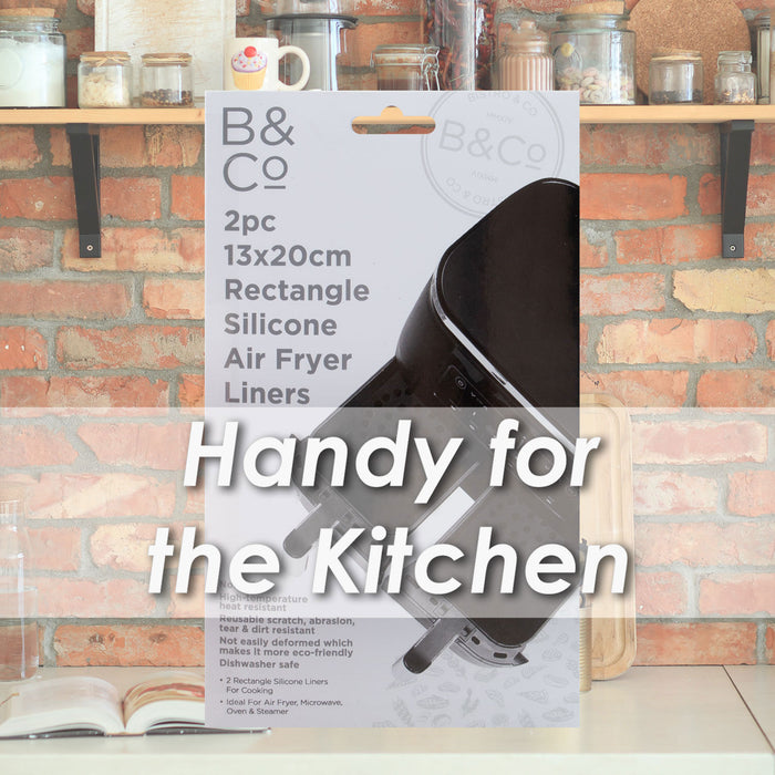 Air Fryer Silicone Liner Rectangle Reusable Non Stick Liners Grey