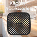 Air Fryer Silicone Liner Square Reusable Non Stick Liners Grey