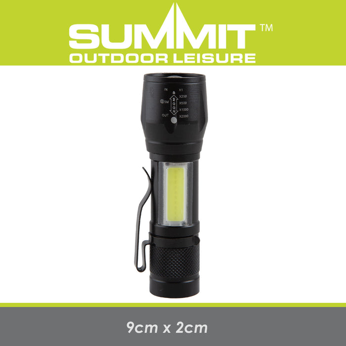 Torch Lantern 3W rechargeable USB Convenient Torch Easily Recharge  Black 3W