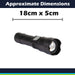 Summit 5W Rechargable Torch Battery Powered Black - 18cm x 5cm