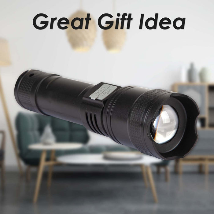 Summit 5W Rechargable Torch Battery Powered Black - 18cm x 5cm