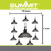 Solar String Lights Mesh Warm White Light 4. 25m x 10 lamps White X 1