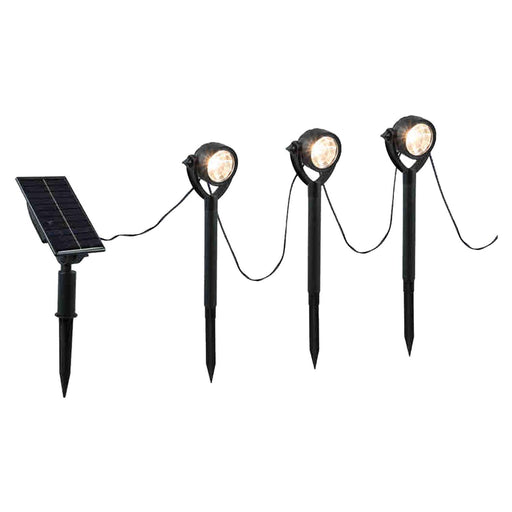 Solar Spotlights Warm White Light 3. 5m x 6 Warm Spotlights White X 1