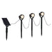 Solar Spotlights Warm White Light 3. 5m x 6 Warm Spotlights White X 1
