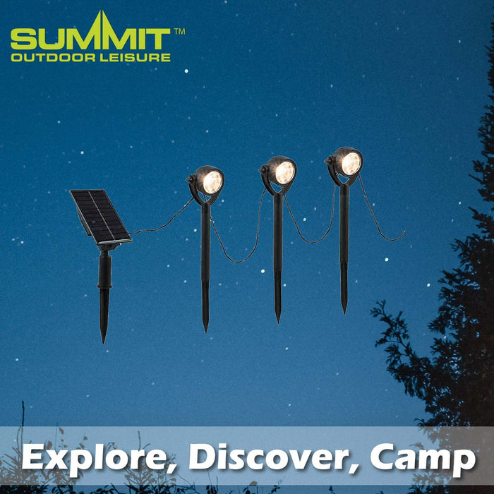 Solar Spotlights Warm White Light 3. 5m x 6 Warm Spotlights White X 1