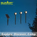 Solar Spotlights Warm White Light 3. 5m x 6 Warm Spotlights White X 1