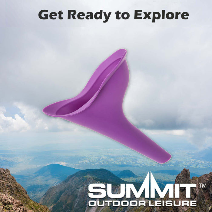 Female Portable Urinal Soft & Flexible Easy To Use 11. 5cm x 17. 2cm Purple X 1
