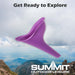 Female Portable Urinal Soft & Flexible Easy To Use 11. 5cm x 17. 2cm Purple X 1