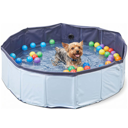 Crufts - Foldable Pet Bath Tub, Paddling Pool for Dogs (80cm x 20cm)