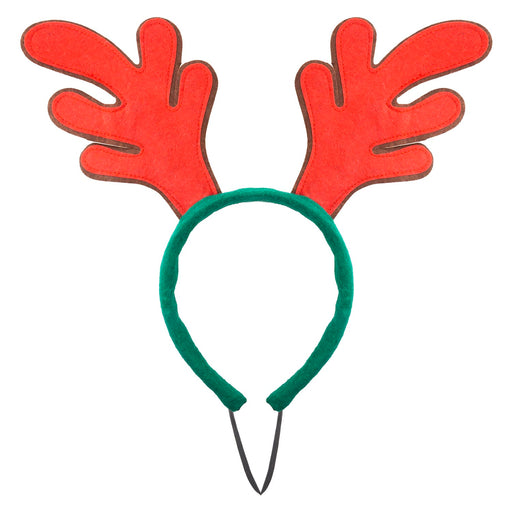 Christmas Pet Clothes Reindeer Antlers Gift Idea 26cm x 25cm Red X 1