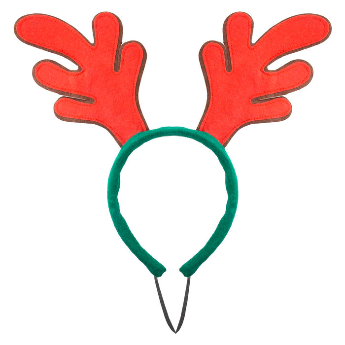 Christmas Pet Clothes Reindeer Antlers Gift Idea 26cm x 25cm Red X 1