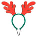 Christmas Pet Clothes Reindeer Antlers Gift Idea 26cm x 25cm Red X 1