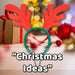 Christmas Pet Clothes Reindeer Antlers Gift Idea 26cm x 25cm Red X 1