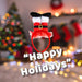 Christmas Pet Clothes Santa Legs Plush Gift Idea 29cm x 15cm Red X 1