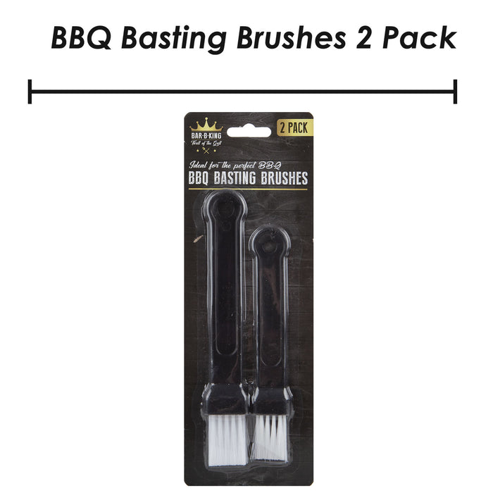 BBQ Basting Brush Garden Barbeque, Utensils, Accessories Pack of 2 21cm Black