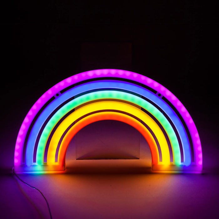 Novelty Light Rainbow Cute Lighting Decoration 28 x 17 x 1.8cm Multi-Coloured