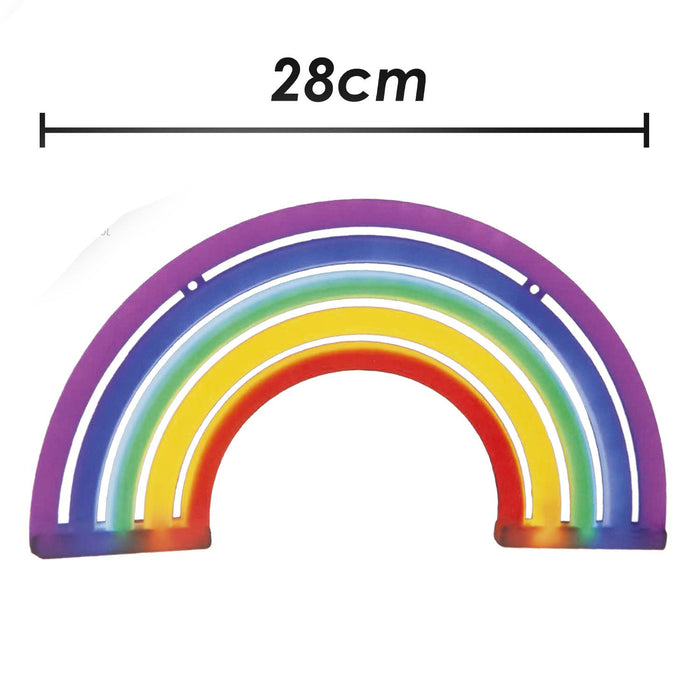 Novelty Light Rainbow Cute Lighting Decoration 28 x 17 x 1.8cm Multi-Coloured