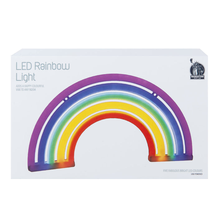 Novelty Light Rainbow Cute Lighting Decoration 28 x 17 x 1.8cm Multi-Coloured