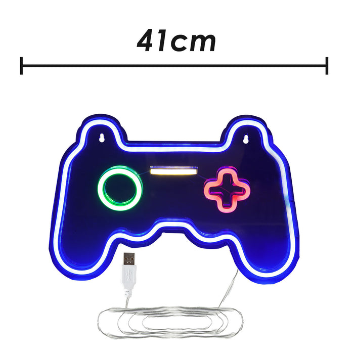 Novelty Light Gamer Controller Gaming Lighting 41 x 27 x 1.8cm Multi-Coloured