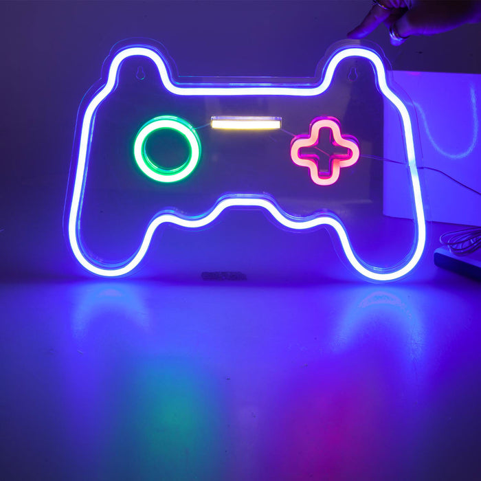 Novelty Light Gamer Controller Gaming Lighting 41 x 27 x 1.8cm Multi-Coloured