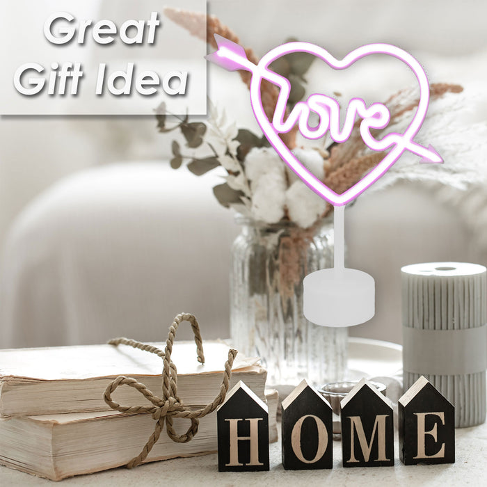 Novelty Love Light Home Room Decor Cute Lighting Decoration 31 x 18 x 4cm Multi-Coloured
