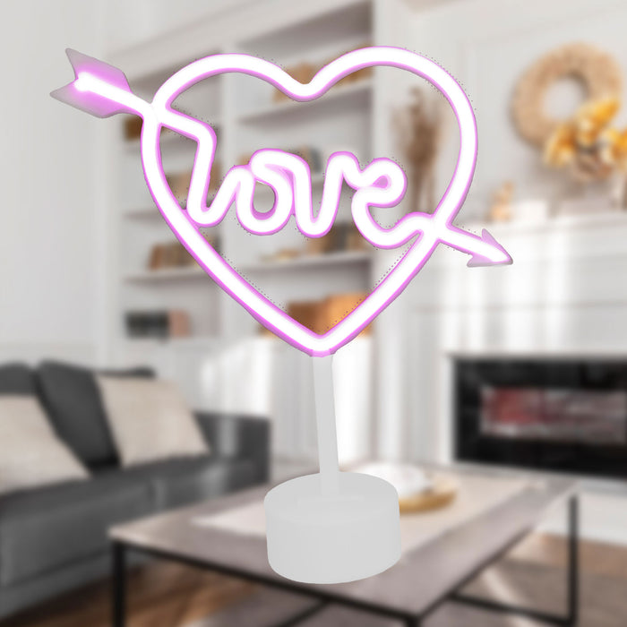 Novelty Love Light Home Room Decor Cute Lighting Decoration 31 x 18 x 4cm Multi-Coloured