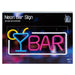 Bar Sign Mancave Neon Light USB Powered Multi - 22cm x 42cm