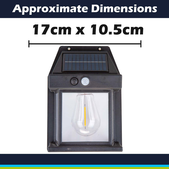 Orma Solar Security Light Motion Detector Black - 17cm x 10.5cm