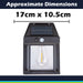 Orma Solar Security Light Motion Detector Black - 17cm x 10.5cm