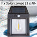 Orma Solar Security Light Motion Detector Black - 17cm x 10.5cm