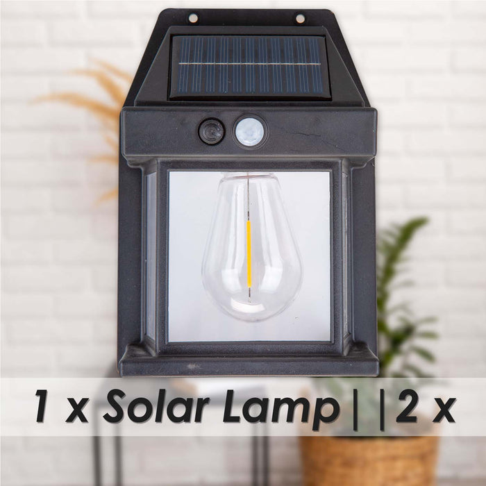 Orma Solar Security Light Motion Detector Black - 17cm x 10.5cm