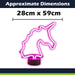 Unicorn Mancave Neon Light Battery Powered Multi - 28cm x 59cm