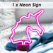Unicorn Mancave Neon Light Battery Powered Multi - 28cm x 59cm